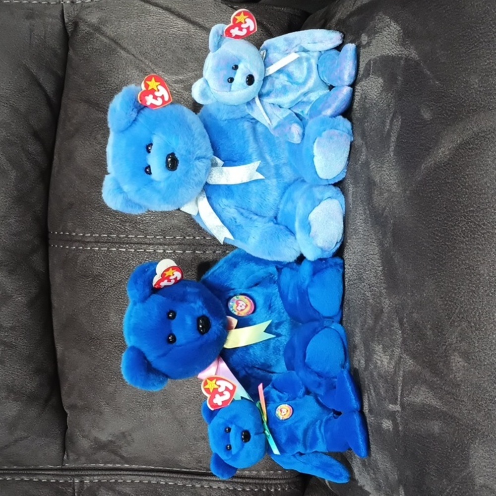 Ty Beanie Baby Beanie Buddy Clubby & Clubby II Bundle, Like New